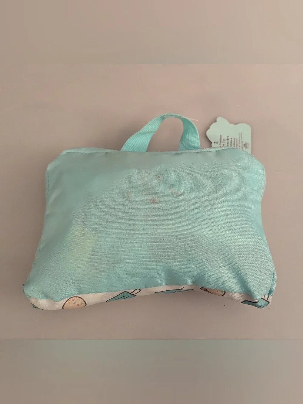 NWT, Pusheen Exclusive Fold Up Packable Zippered Backpack Bag. Holds up to 20lbs